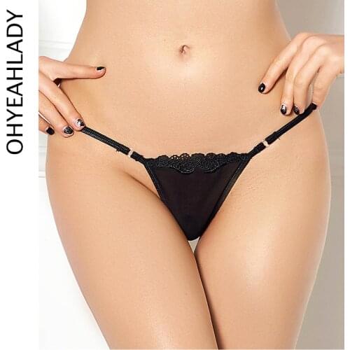 Comeondear Sexy Panties Micro Thong Night Time For Sex Women String Sexy Femme Hot Plus Size Transparent Panties Thong PJ5083