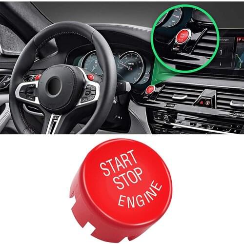 Sports Red Start Stop Engine Switch Button Compatible with BMW,1 2 3 4 5 6 7 X1 X3 X4 X5 X6/F30 F10 F01 F15 G01 G30 G31 G11 G12