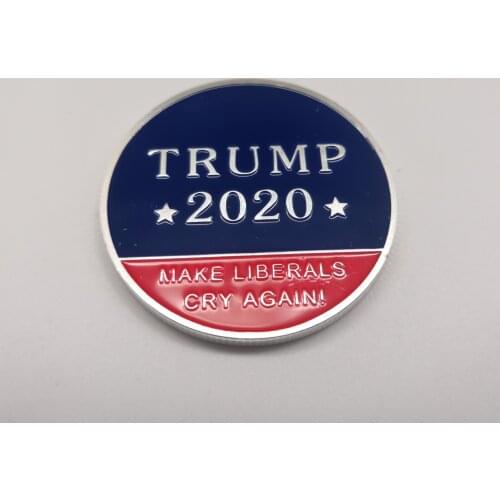 Trump 2020 Silver Commemorative Coin Make LIBERALS CRY AGAIN MAKE America Souvernir Coins
