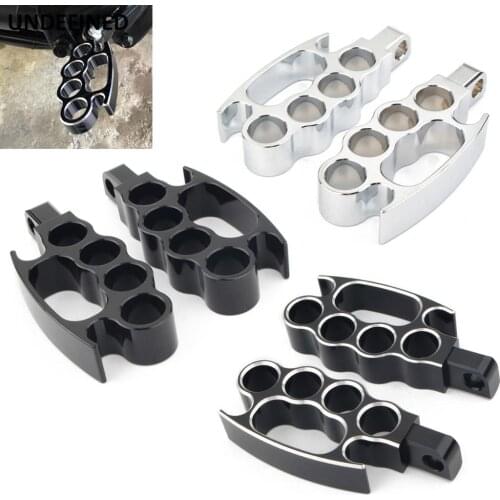 Universal Motorcycle Foot Pegs Flying Footrest Floorboards for Harley Touring Street Glide Sportster Dyna Fatboy Softail V-Rod