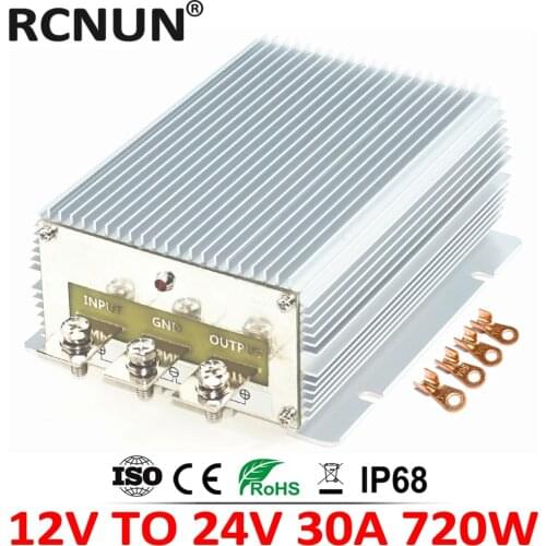 High Performance DC-DC Boost Module 12V TO 24V 25A 30A 720W Step-up DC DC Converter Boost Voltage Regulator for Cars Trucks