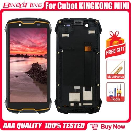 For Cubot Kingkong Mini LCD &Touch Screen Digitizer With Frame For Cubot Kingkong Mini 2 LCD Repair Replacement Accessorie