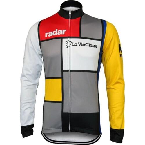 WINTER FLEECE THERMAL Long Cycling Jerseys 2018 Radar LA VIE CLAIRE Mtb Long Sleeve Men Bike Wear Cycling Clothing