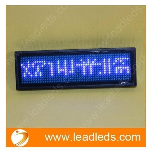 5sets/lot Blue ed sign / LED name badge sign Scrolling advertising/ name card show display tag/programmer