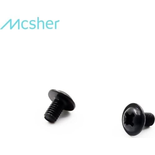 50pcs M3 x 1/4" Inch PC Computer HDD SSD Motherboard Mounting Standoff Screw Half Round Washer Head Black