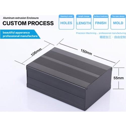 YGKT YGS-010- 106*55*155mm Professional Aluminium case supply for you diy Aluminum enclosure box