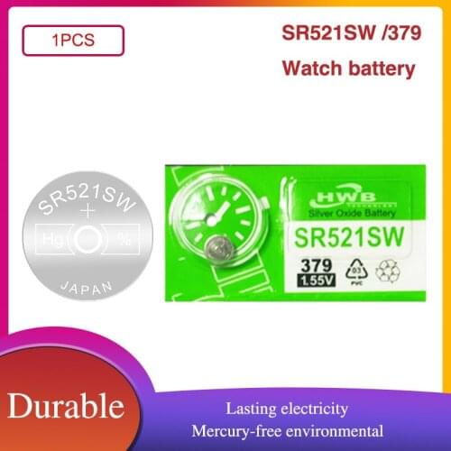 379 SR521SW AG0 D379 SR63 V379 1.55V Silver oxide Button Coin Cell Batteries For watch toy MADE IN JAPAN