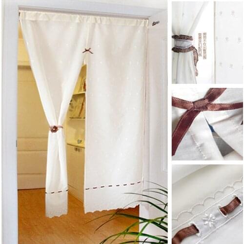White curtain living room bedroom home decoration multifunctional background hanging cloth curtain door curtain
