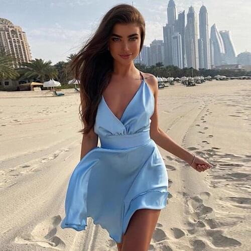 HIZILENT White Summer Dresses