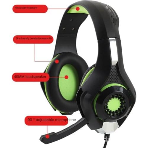Game Headphones Gaming Headsets Bass Stereo Over-Head Earphone Casque PC Laptop Microphone Wired Headset For Computer PS4 Xbox