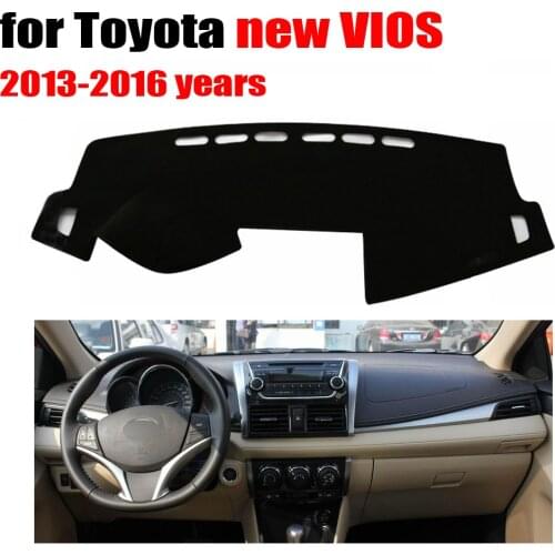 Car dashboard cover mat for TOYOTA new VIOS 2013 to 2016 years Left hand drive dashmat pad dash mat covers dashboard accessories