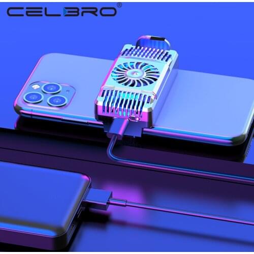 2020 Portable Mobile Phone Cooler for Gamer Phone Cooling Fan for Xiaomi Mi 10 Black shark 3 pro Phone Cooler Holder Cooling Pad