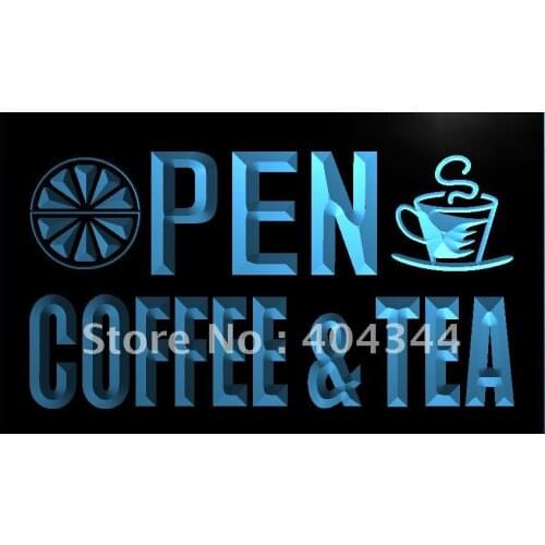 LK673- OPEN Coffee Tea Cafe Juice LED Neon Light Sign home decor crafts