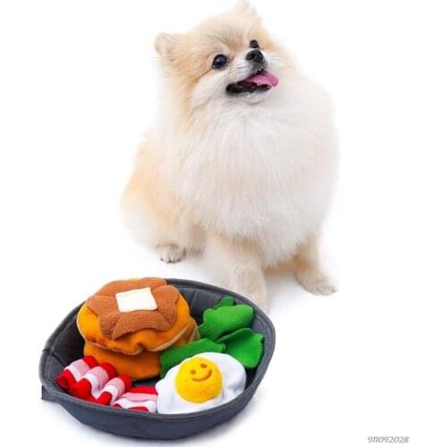 Snuffle Mat Dogs Nosework Blanket Feeding Training Mat Dog Treat Interactive Puzzle Toy Simulation Bacon Breakfast Mats Dropship