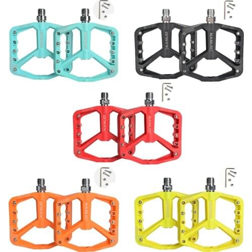 MTB Pedals Mountain Bike Pedals Bearing Non-Slip Lightweight Nylon Fiber Bicycle Platform Pedals for BMX MTB Bike Accs 9/16"