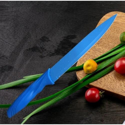 Kitchen Knife 8 inch Professional Japanese Chef Knives High Stainless Steel Meat Cleaver Slicer Santoku Knife PP Plastic Handle