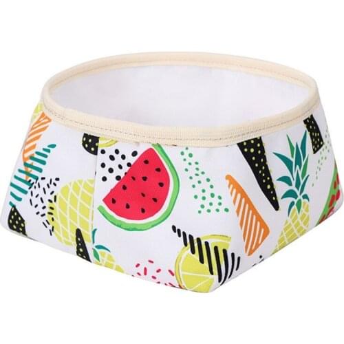 Pet Simple Waterproof Durable Outdoor Portable Folding Bowl Fashionable and elegant pet supplies pet food bowl, practical cool
