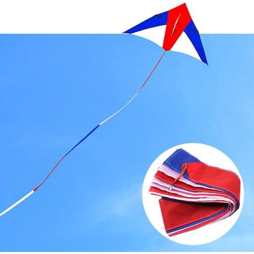 10/15/30m colorful Rainbow Color Blocking Long Kite Tail Line Outdoor Sports Accessory