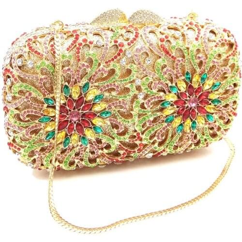 Luxury design clutches women evening party bag diamonds elegant crystal purses crystal clutches bridal wedding party purse