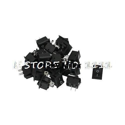 SPST 2 Pins On-Off Boat Rocker Switches Black