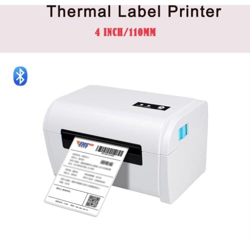 Thermal Label Printer USB Portable Printer Pocket Printer Bluetooth Desktop Shipping Thermal Printer 3Inch Maker Barcode Printer