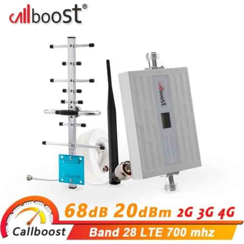 Callboost LTE 700 cellular amplifier 4g signal booster mobile phone repeater lte 4g 700 mhz band 28 network signal amplifier 4g