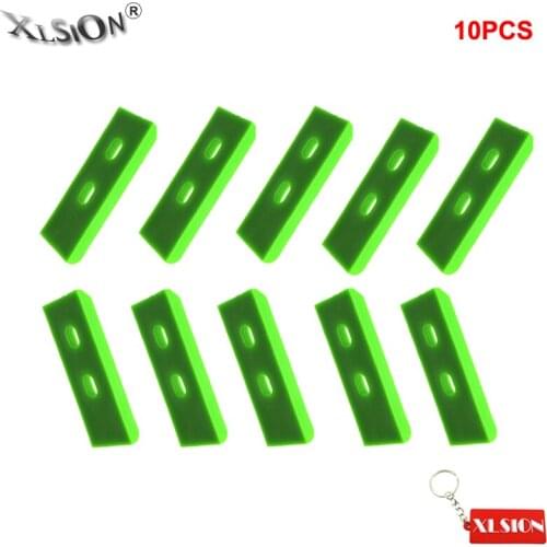 XLSION 10Pcs Green Chain Slider Guard For Chinese 50cc-160cc Pit Dirt Bike SSR Thumpstar Piranha GIO Stomp Demon IMR Atomik DHZ