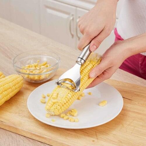 Kernel Cutter Corn Stripper Peeler Thresher Tool Stainless Steel Kernel Cutter Kitchen Utensils Gadgets Corn Peeler