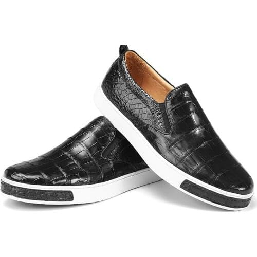 YL0067 Crocodile Quality Luxury Mens Casual Shoes Famous Brands High Quality New Style Fashionable Mens Shoes