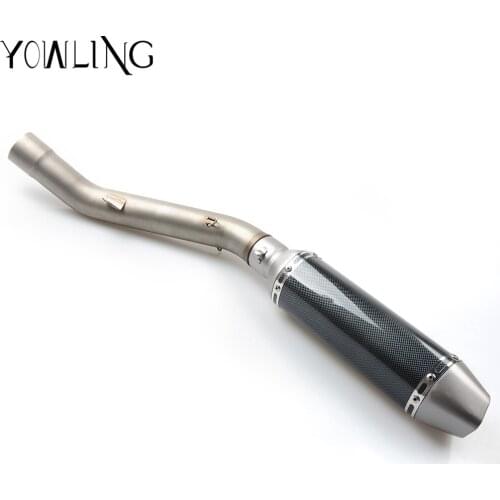 Z800 Motorcycle Exhaust Muffler Front Link Pipe Motorbike Muffler Exhaust Escape Damper Link Pipe for Z800 exhaust 2013-2017