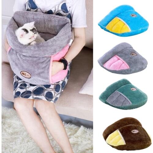 Soft Fleece Dog Bed Pet Dog House Winter Warm Pet Bed 4 Colors Small Dog Cat Sleeping Bag Puppy Cave Bed High Quality Products