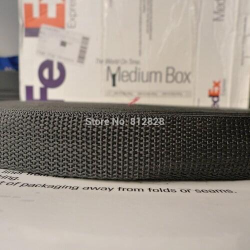 1" 25mm Black Color Nylon Polypropylene Bag Straps Webbing 100 Yards