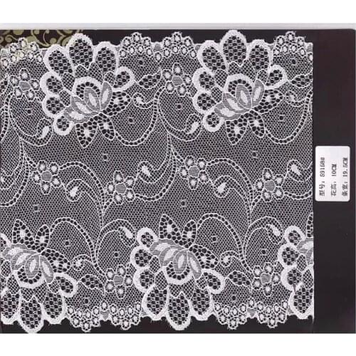 19.5cm high quality nylon spandex elastic lace trim,YX-59158