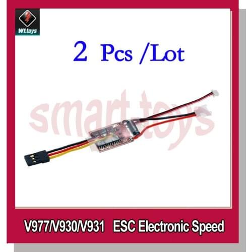 2Pcs Original V977-004 ESC Electronic Speed Controller for WLtoys V930 V977 V931 RC Helicopter Spare Parts
