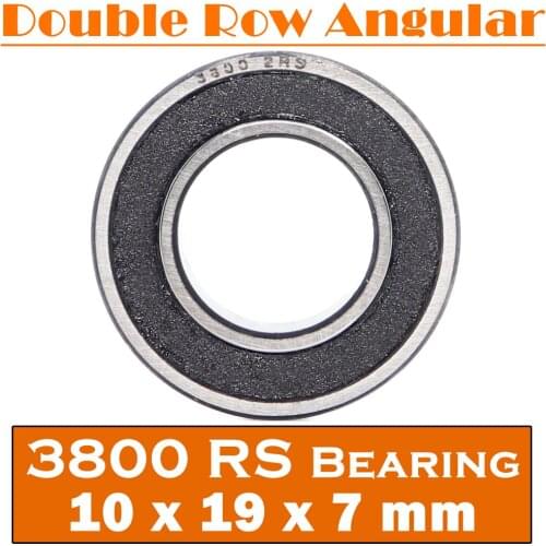 3800-2RS Bearing 10*19*7 mm ( 1 Pc ) 3800 2RS Double Row Sealed 3800 RS Angular Contact Ball Bearings