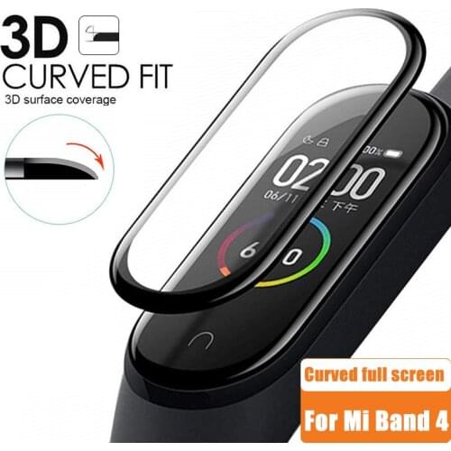 3D Curved Film For Xiaomi Mi Band 6 5 4 Screen Protector Film Soft glass on miband 4 5 Protective Film For Mi Band 4 5 6 Film