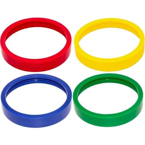 4 Pack Colored Lip Rings Fit 16OZ Handle Cup for Magic Blender Juicer 250W MB1001
