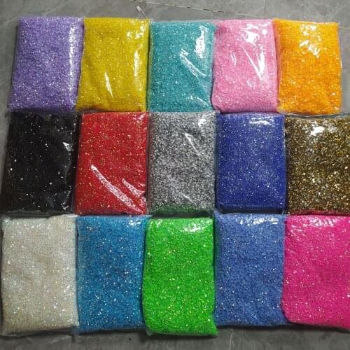50,000pcs 4mm Colorful Jelly AB Resin Glitter Rhinestones Flat Back Glue DIY Clothes Shoes Jewelry Decoration Accessories