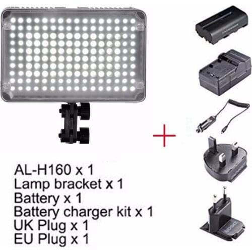 Aputure AL-H160 CRI95+Amaran 160 LED Video Light + Battery + Battery Charger, LED Video Light,for Canon Nikon SONY DSLR Camera