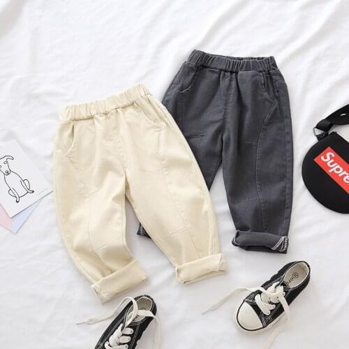 2 3 4 5 6 Y Toddler Boy Pants Autumn New Arrival Fashion Korean Trousers for Boy Casual Kids Harem Pants High Quality Baby Pants
