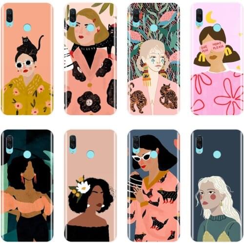 Black Girl Back Cover For Huawei Nova Smart Lite 2017 Silicone Phone Case For Huawei Nova 2i 3 3I 3E 2 Lite Plus 4 4E 5 Case