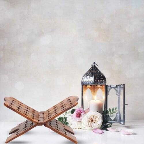 13MA Wooden Kuran Quran Koran Holy Book Stand Holder Shelf Islam Eid Ramadan Mubarak