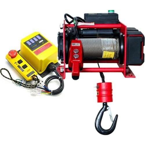 200KG 20M Upgrade-Wire Rope Electric Winding Machine Small Architecture Decoration Electric Elevator Household Crane Hoister