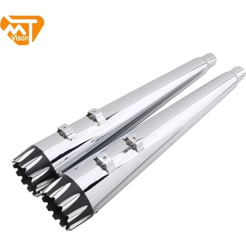 Motorcycle Exhaust Pipe Muffler Slip-On For Harley Touring Bagger Models Dresser Road King Electra Glide Street Glide 1995-2016