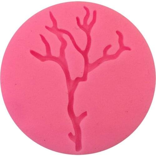 Halloween Tree Branches Silicone Mold 3D Fondant Cake Decorating Tools Chocolate Candy Mold DIY Halloween Cake Mold