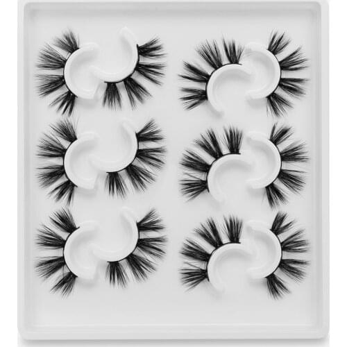 ISEEN 6 Pairs Natural False Eyelashes Fake Lashes Long Makeup 3d Mink Lashes Eyelash Extension Mink Eyelashes For Beauty