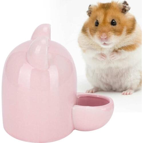 250ml Pet kitty Cat Water Feeder Small kettle Pink Ceramics Water Drinking Feeder Water Dispenser for Hamster Hedgehog Squirrel