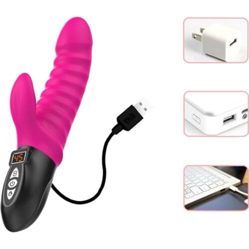 Mlsice 12 frequency Vibrator with Heating function Liquid crystal display (LCD) penis Clit Dildo Vibrators Sex Toys for Women
