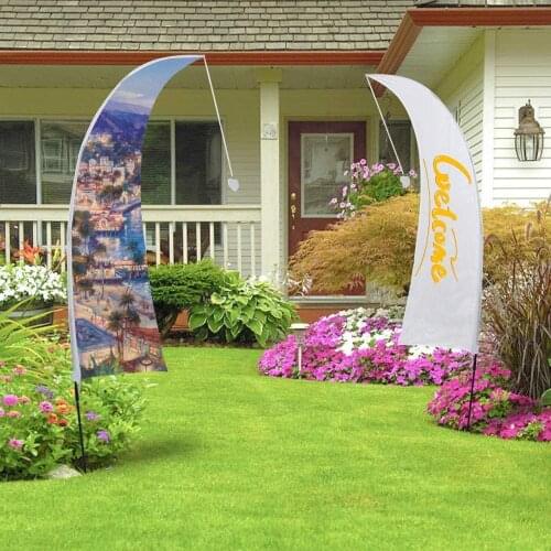 Black Feather Flag & Pole Kit,Festival Flag Commercial Advertising PromotionBeach Sign Outdoor Decoration Sports Event Display