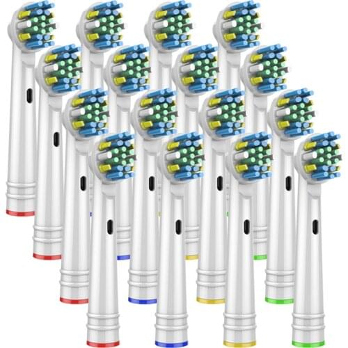 16Pcs replacement brush heads for Oral B electric toothbrush before power/Pro health/Triumph/3D Excel/clean precision vitality